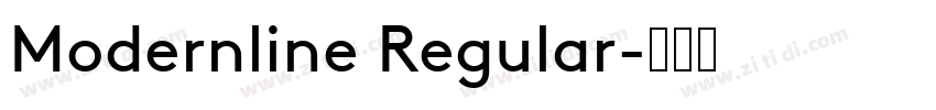 Modernline Regular字体转换